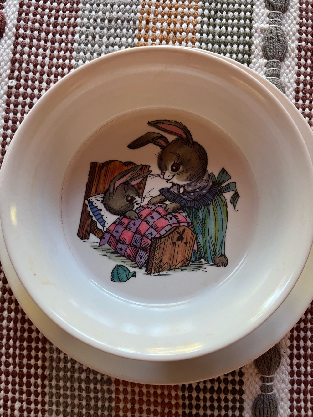 Antique Beatrix Potter child’s dishwear set includes bowl and dish.3242Silite